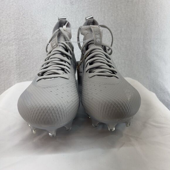 Adidas Football Cleats Men 11.5 Grey Silver Metallic Adizero Impact IF2487 Shoes main image 5